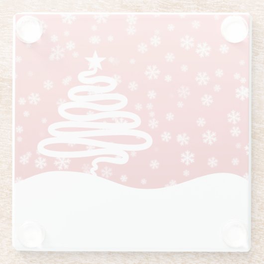 Witkerst Glazen Onderzetter (Achterkant)