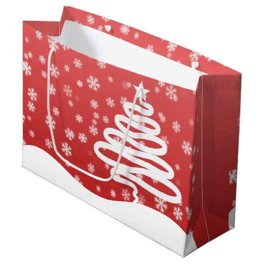 Witkerst Groot Cadeauzakje (Voorkant Gekanteld)