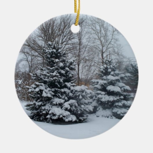 Witkerst Keramisch Ornament (Voorkant)