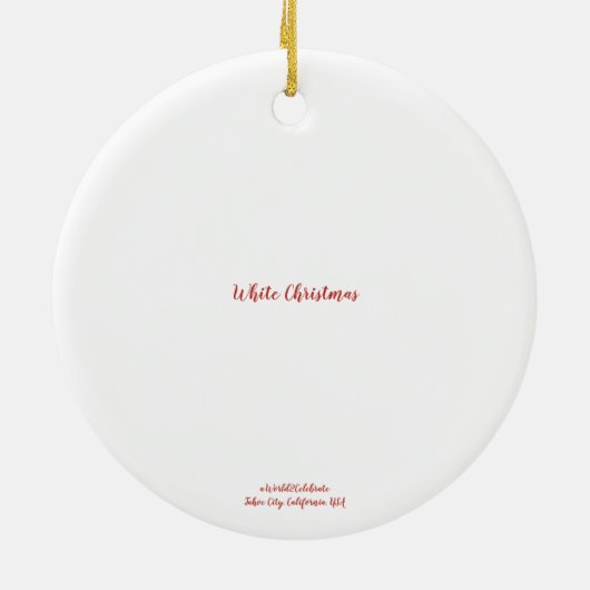 Witkerst Keramisch Ornament (Achterkant)