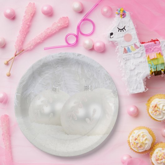 Witkerst Papieren Bordje (Feest)