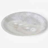 Witkerst Papieren Bordje (Gekanteld)