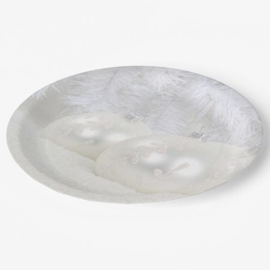 Witkerst Papieren Bordje (Gekanteld)