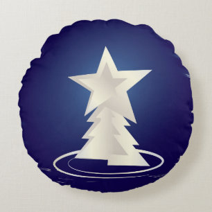 Witkerst Rond Kussen