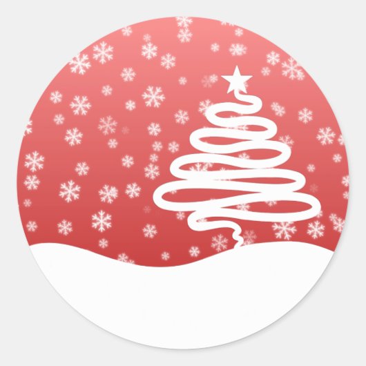 Witkerst Ronde Sticker (Voorkant)