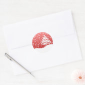 Witkerst Ronde Sticker (Envelop)