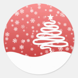 Witkerst Ronde Sticker