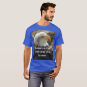 Witkoparend T-shirt DE VRIJE EN DE DAPPEREN (Voorkant volledig)