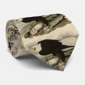 Witkopvogels van Amerika (Bald Eagle) Stropdas (Opgerold)