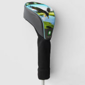 Witkopzeearend - golfheadcover (Schuin)