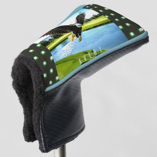 Witkopzeearend - Grote Vogel Putter Golfheadcover (3/4 voorkant)