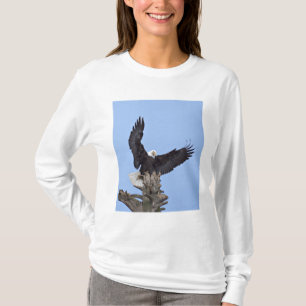 Witkopzeearend (Haliaeetus leucocephalus) met vleu T-shirt