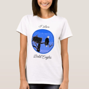 Witkopzeearend in de Winter - Originele Wilde Natu T-shirt