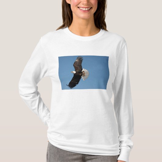 Witkopzeearend in vlucht t-shirt (Voorkant)