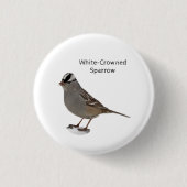 Witkruid Ronde Button 3,2 Cm (Voorkant)