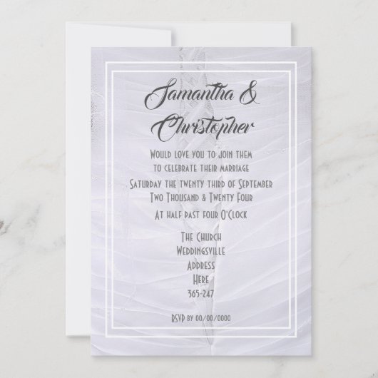 Witlace-jurk Kaart (Voorkant)