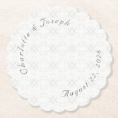 witlace Wedding Kartonnen Onderzetters (Voorkant)