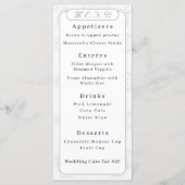 witlace Wedding Menu (Voorkant)