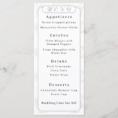 witlace Wedding Menu (Voorkant)