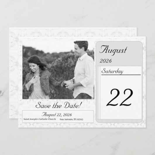  witlace Wedding Save The Date (Voorkant / Achterkant)