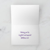 Witlentebloem Birthday Kaart (Binnen)