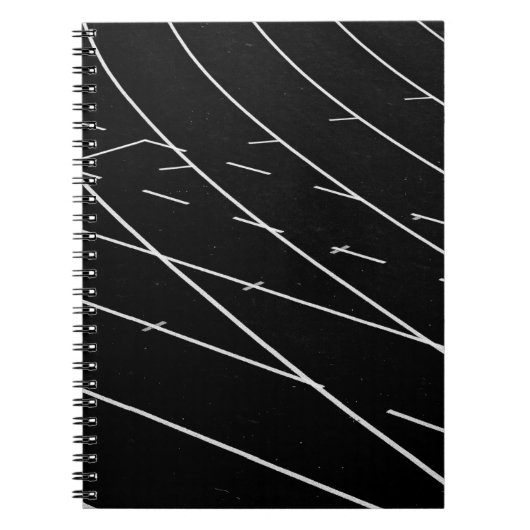 Witlijnen op het veld track notitieboek (Voorkant)
