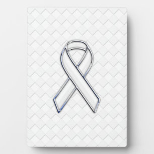 Witlint Awareness op Checkers Print Fotoplaat