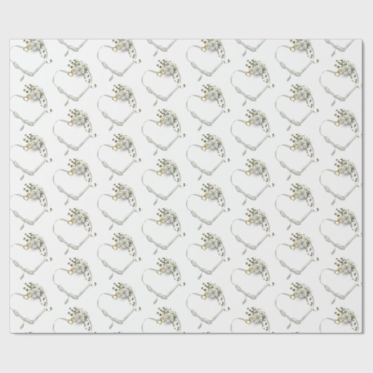 witlintje cadeaupapier (Vlak)