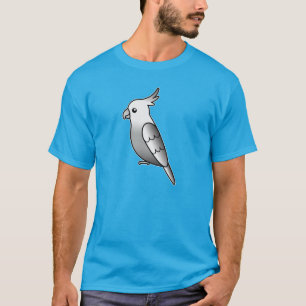 Witmasker Tekenfilm Kaketoe Papegaai Vogel T-shirt