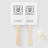 witminimalist | Custom Clean Simple Logo Design Handwaaier (Voorkant en achterkant)