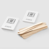 witminimalist | Custom Clean Simple Logo Design Handwaaier (Niet-gemonteerd)