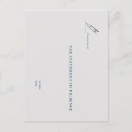 Witness Pen- Minimalist Marriage Witness Card Briefkaart