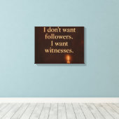 Witness Statement — Candle Edition | Orrin Studios Canvas Afdruk (Insitu (Houten vloer))