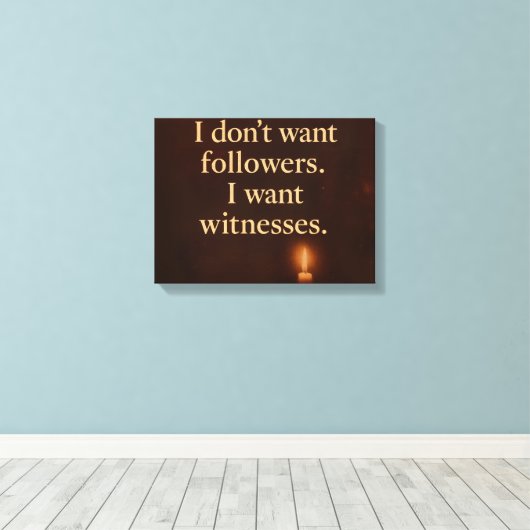 Witness Statement — Candle Edition | Orrin Studios Canvas Afdruk (Insitu (Houten vloer))