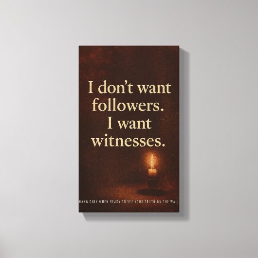 Witness Statement — Collector’s Poster | Orrin Canvas Afdruk (Voorkant)