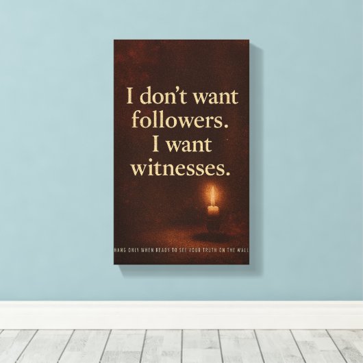 Witness Statement — Collector’s Poster | Orrin Canvas Afdruk (Insitu (Houten vloer))