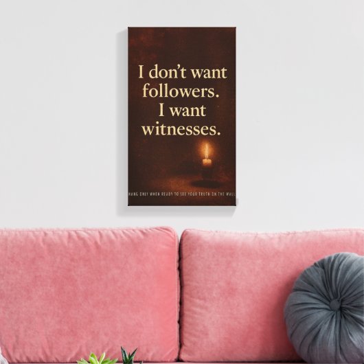 Witness Statement — Collector’s Poster | Orrin Canvas Afdruk (Insitu (Woonkamer))