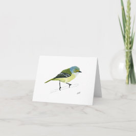 witoogvireo notitiekaartje