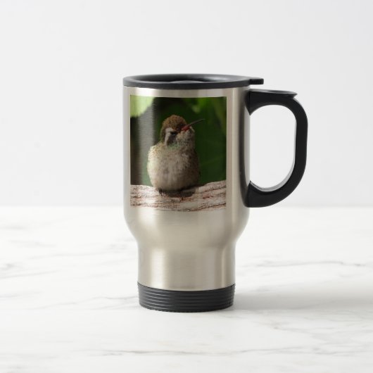 Witoorige Hummingbird Travel Mug, met de juiste be Reisbeker (Rechts)