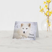 Witpoolvos Kaart (Gele Bloem)