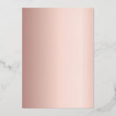 Witrozen goudbruin folie uitnodiging (Achterkant)