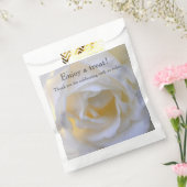 Witrozen zachte focus bedankzakje (Gezegeld)