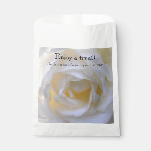 Witrozen zachte focus bedankzakje (Voorkant)