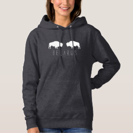 Witrus Minimalisme Belarusische Bizon Зубр Беларус Hoodie