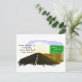 Wits End Road Briefkaart (Staand voorkant)