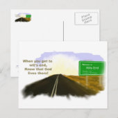 Wits End Road Briefkaart (Voorkant / Achterkant)