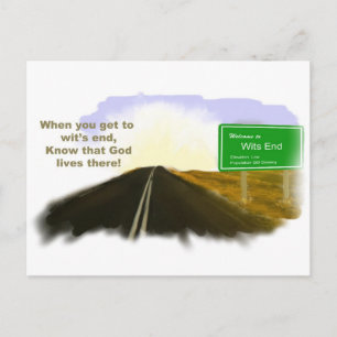 Wits End Road Briefkaart