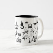 Witscambacht, occulte kennisinstructeur tweekleurige koffiemok (Voorkant rechts)