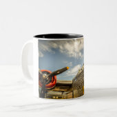 Witscooter Tweekleurige Koffiemok (Voorkant links)