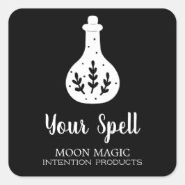 Witscooters Potion Bottle Black Jar Stickers